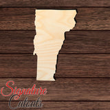 Vermont State Shape Cutout in Wood, Acrylic or Acrylic Mirror - Signature Cutouts