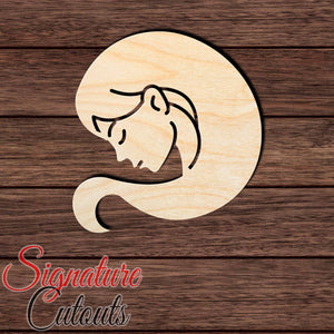 Virgo 003 Shape Cutout in Wood, Acrylic or Acrylic Mirror - Signature Cutouts