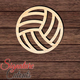 Volleyball 001 Shape Cutout in Wood, Acrylic or Acrylic Mirror - Signature Cutouts