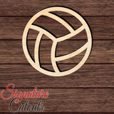 Volleyball 003 Shape Cutout in Wood, Acrylic or Acrylic Mirror - Signature Cutouts