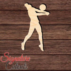Volleyball Player 001 Shape Cutout in Wood, Acrylic or Acrylic Mirror Craft Shapes & Bases Signature Cutouts 