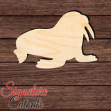 Walrus 002 Shape Cutout in Wood