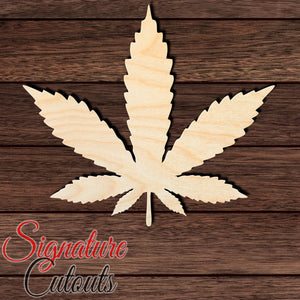 Weed Leaf 001 Shape Cutout