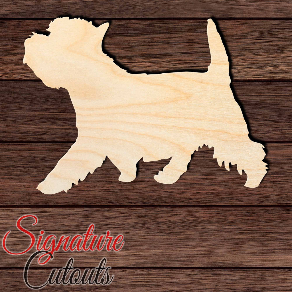 West Highland White Terrier Shape Cutout in Wood, Acrylic or Acrylic Mirror - Signature Cutouts
