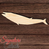 Whale 002 Shape Cutout in Wood, Acrylic or Acrylic Mirror - Signature Cutouts