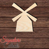 Windmill 001 Shape Cutout in Wood