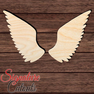 Wings 001 Shape Cutout in Wood, Acrylic or Acrylic Mirror - Signature Cutouts