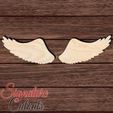 Wings 002 Shape Cutout in Wood, Acrylic or Acrylic Mirror - Signature Cutouts
