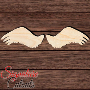 Wings 004 Shape Cutout in Wood, Acrylic or Acrylic Mirror - Signature Cutouts