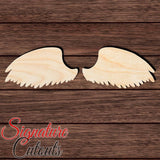 Wings 005 Shape Cutout in Wood, Acrylic or Acrylic Mirror - Signature Cutouts