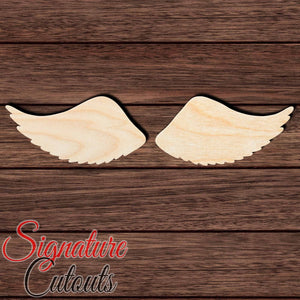 Wings 010 Shape Cutout in Wood, Acrylic or Acrylic Mirror - Signature Cutouts