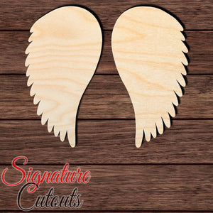 Wings 011 Shape Cutout in Wood, Acrylic or Acrylic Mirror - Signature Cutouts