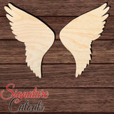 Wings 012 Shape Cutout in Wood, Acrylic or Acrylic Mirror - Signature Cutouts