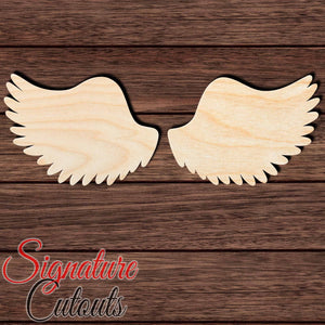 Wings 014 Shape Cutout in Wood, Acrylic or Acrylic Mirror - Signature Cutouts