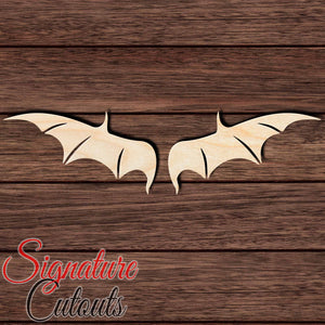 Wings 017 Shape Cutout in Wood, Acrylic or Acrylic Mirror - Signature Cutouts