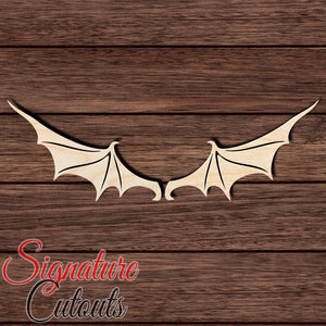 Wings 018 Shape Cutout in Wood, Acrylic or Acrylic Mirror - Signature Cutouts