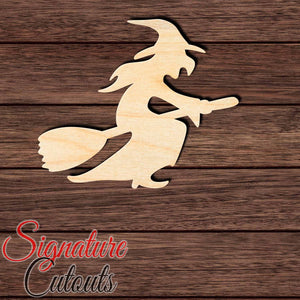Witch 002 Shape Cutout in Wood, Acrylic or Acrylic Mirror - Signature Cutouts