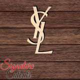 YSL Designer Logo 001 Shape Cutout in Wood, Acrylic or Acrylic Mirror - Signature Cutouts