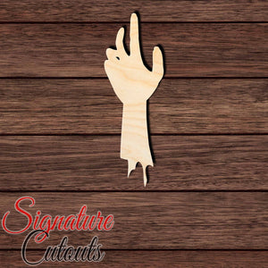 Zombie Hand 001 Shape Cutout - Signature Cutouts